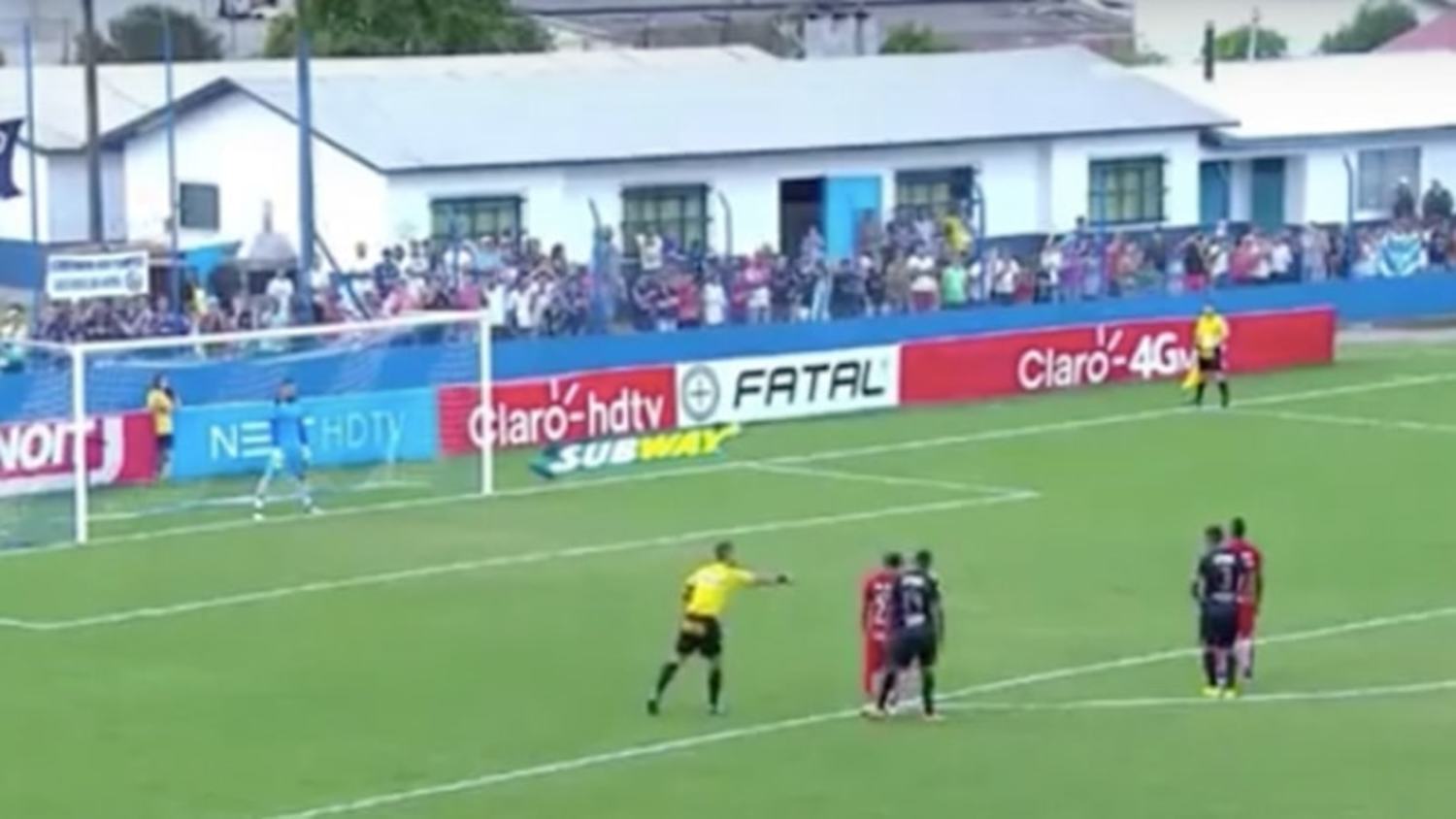 The Unluckiest Penalty Ever? Goalkeeper pulls off 'no look' penalty save