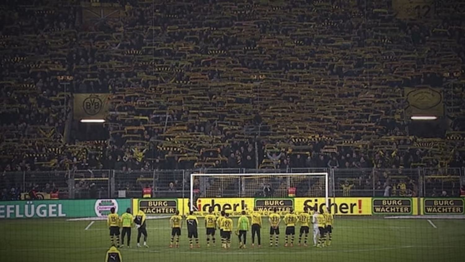 Dortmund Supporters and Players Emotional