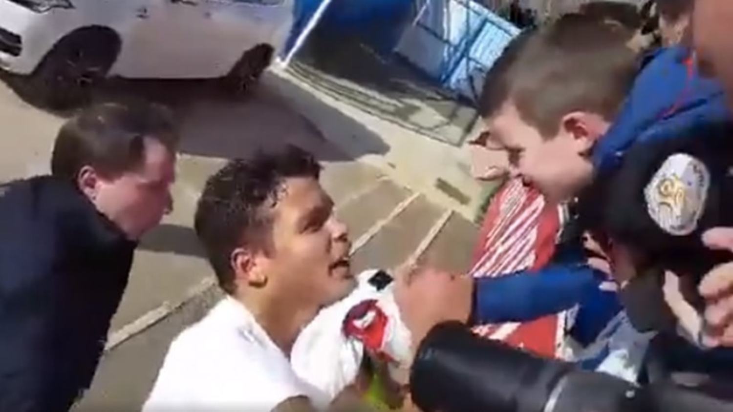 Thiago Silva gives young PSG fan a day to remember