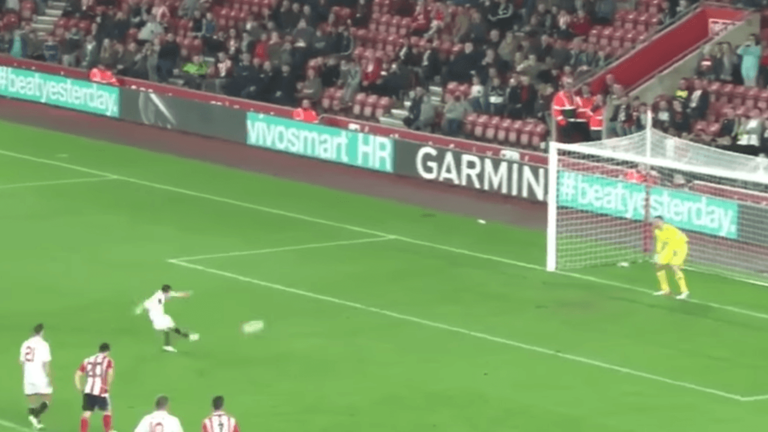Watch Southampton's Kelvin Davis' 11 year-old son score an unbelievable penalty