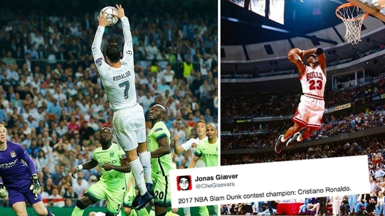 How the Internet Reacted to Ronaldo's Weird 'Slam Dunk' vs Man City
