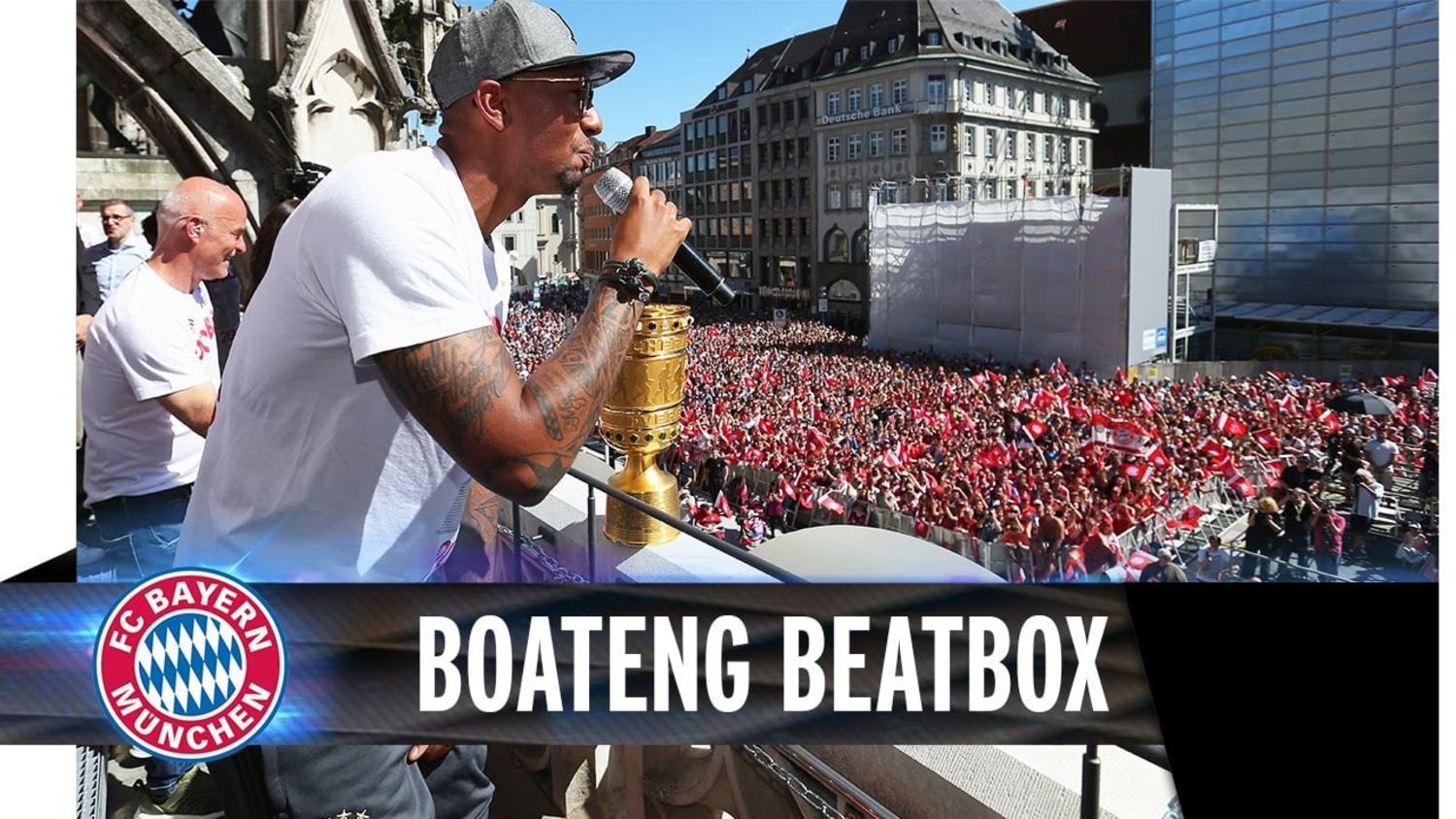 Jerome Boateng Celebrates Cup Win By Beatboxing!