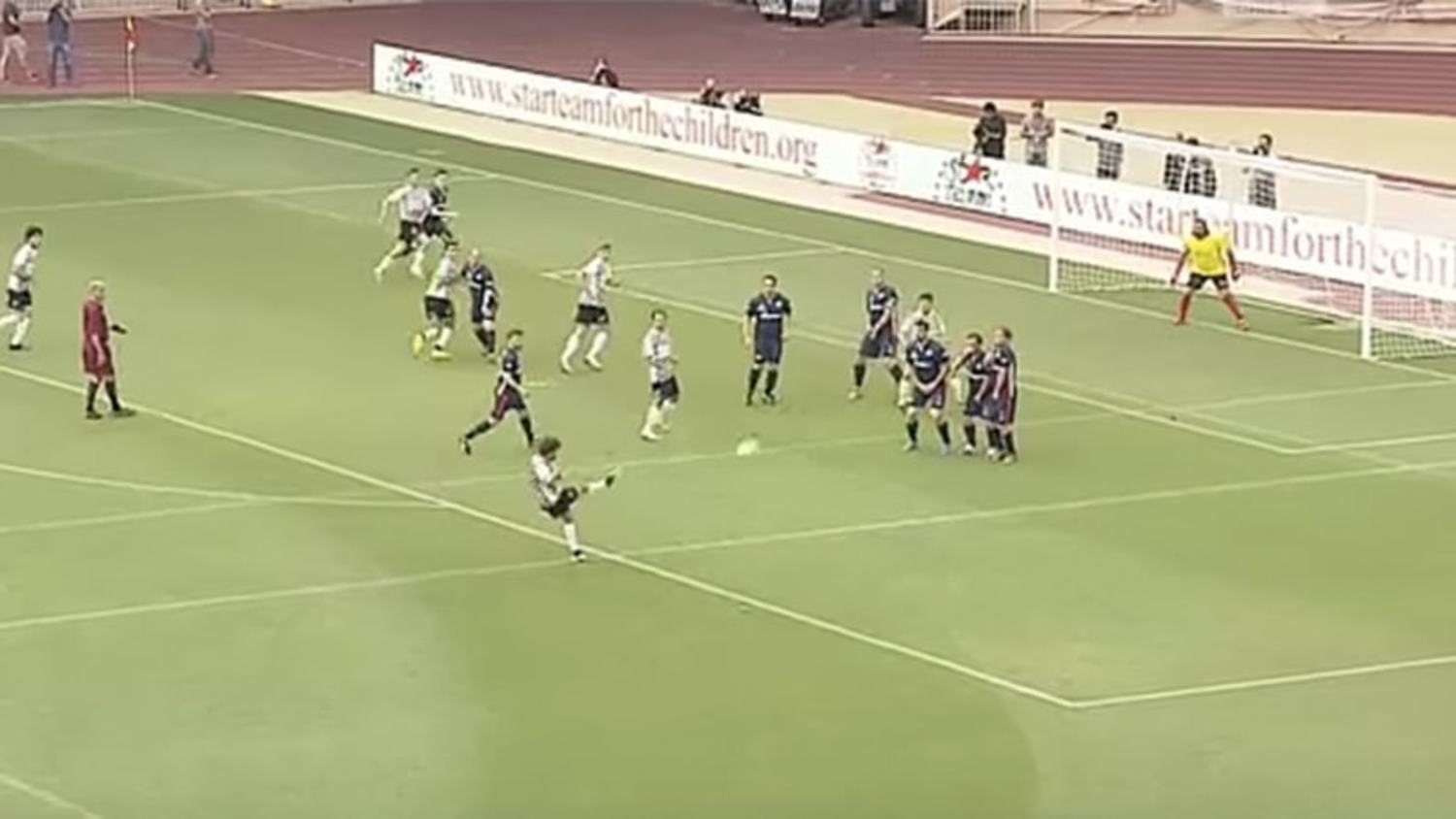 Fernando Alonso Scores Outrageous Free-kick in Monaco Charity Match