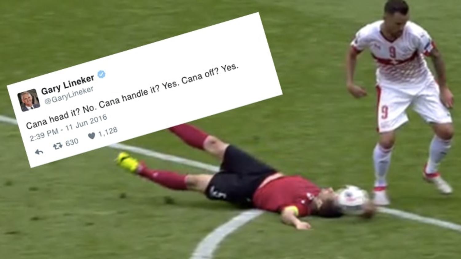 How the internet reacted to Lorik Cana's bizarre handball and sending off