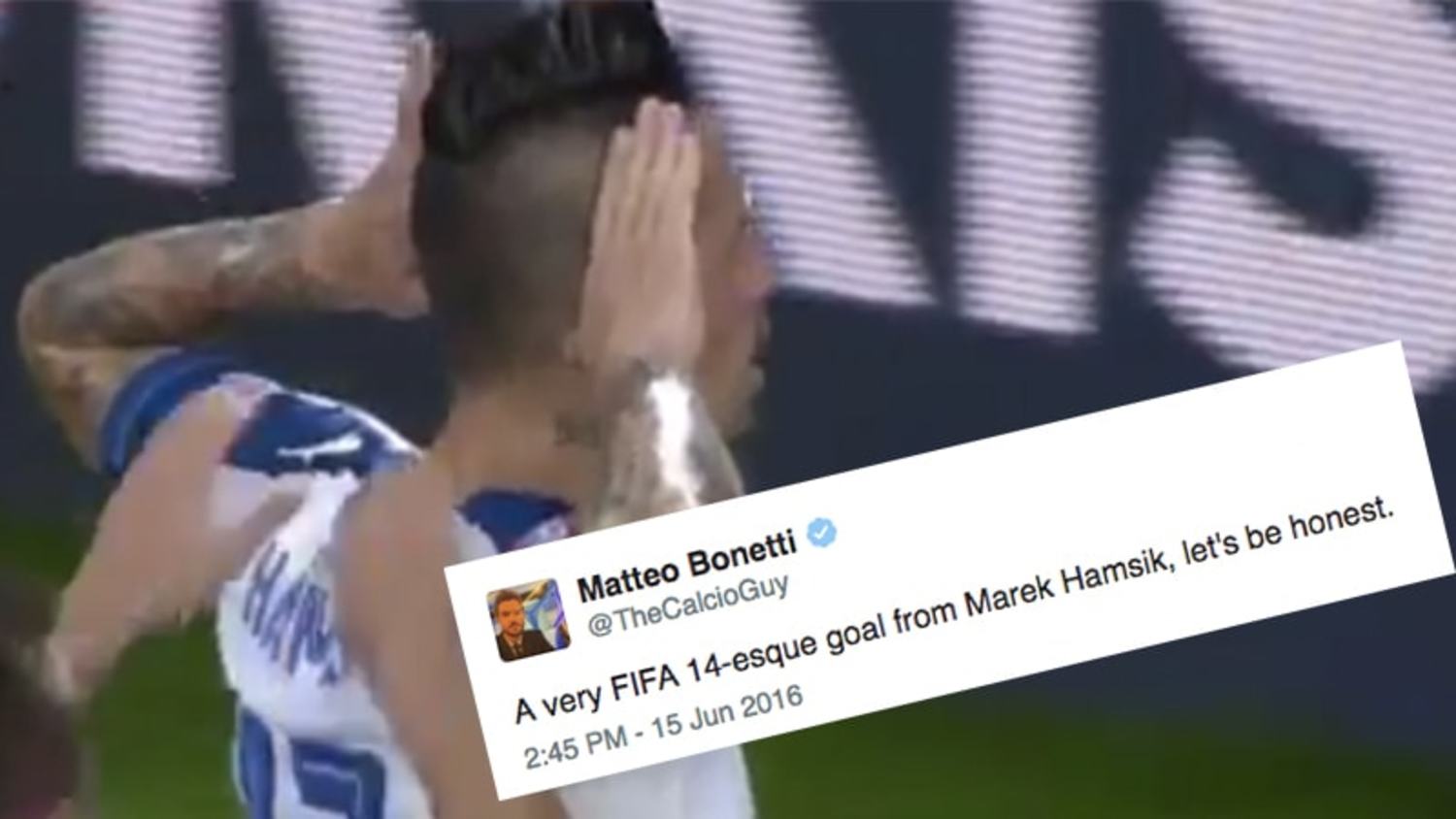 How the internet reacted to Hamsik's screamer against Russia