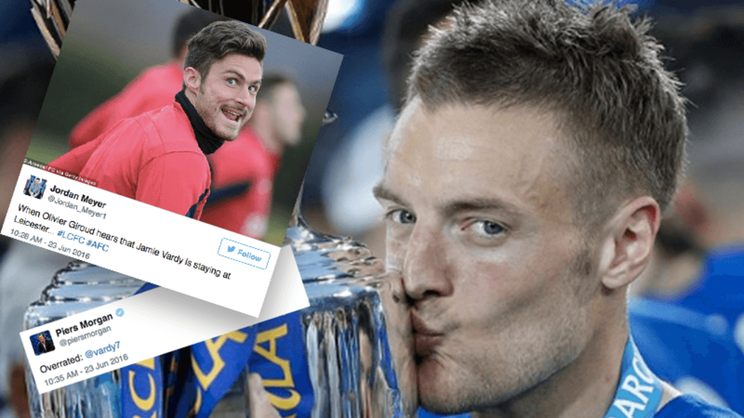 How the internet reacted to Jamie Vardy signing a new Leicester City contract