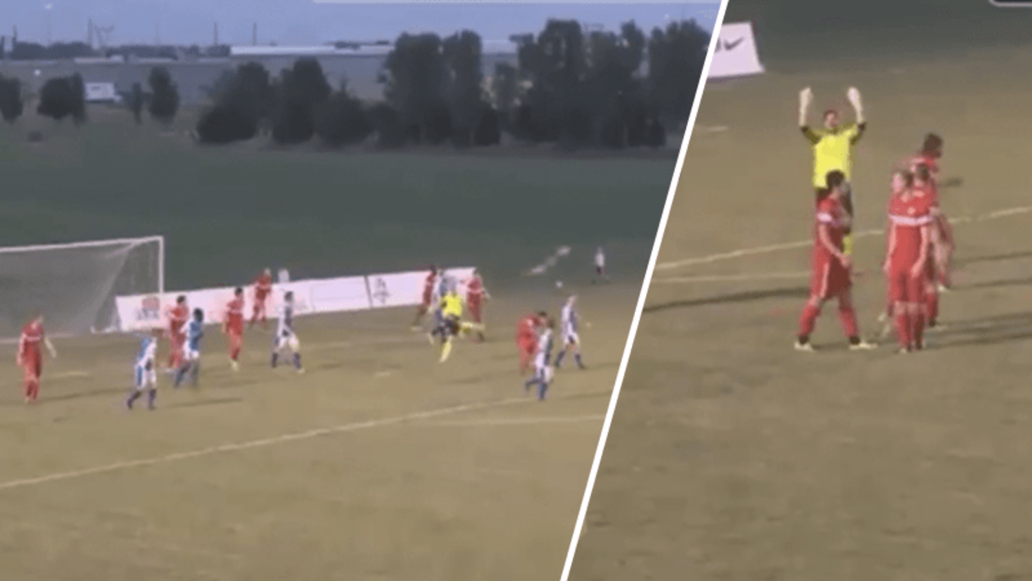 FC Wichita goakeeper Mark Weir scores outrageous goal from his own box