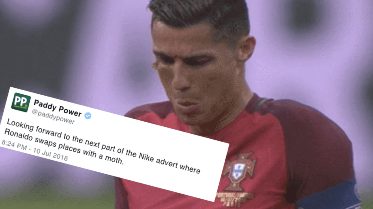 How the internet reacted to Cristiano Ronaldo's Moth in Euro 2016 Final