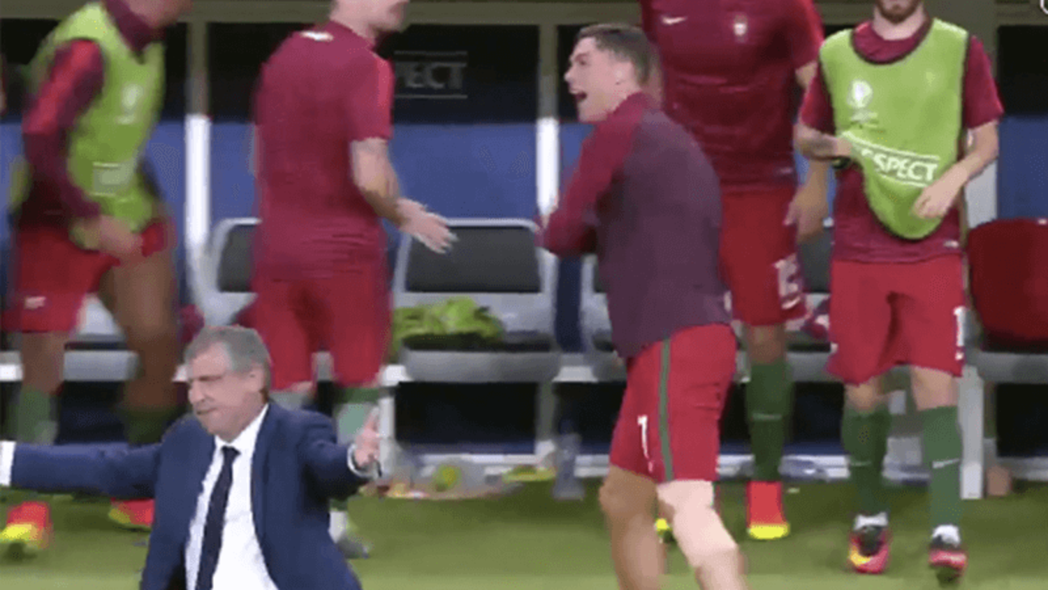 Best of Ronaldo on sidelines as he turns into 'coach' after injury in Euro 2016 Final