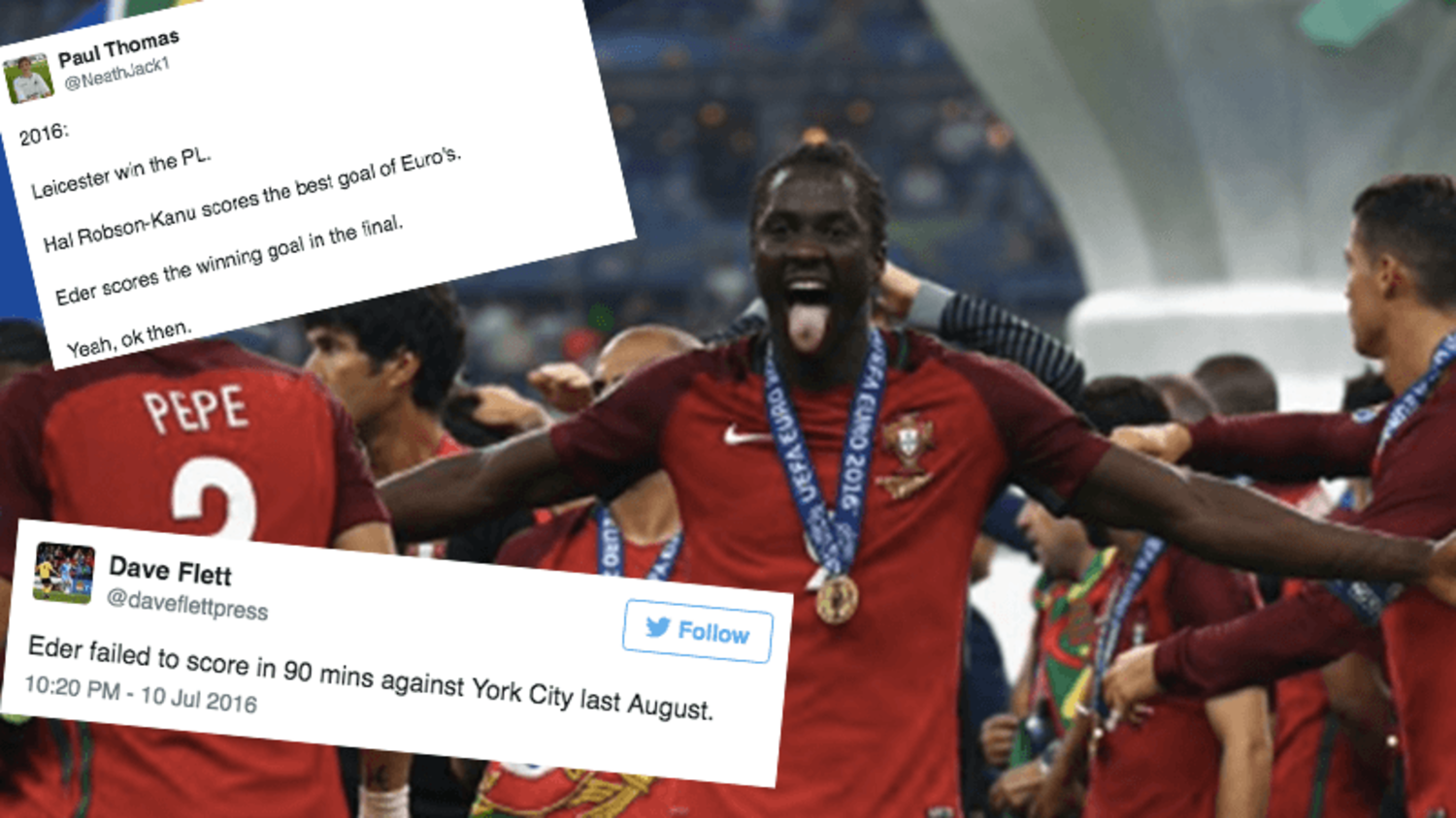Best Tweets as Swansea Flop Eder Becomes Portuguese Euro 2016 Hero