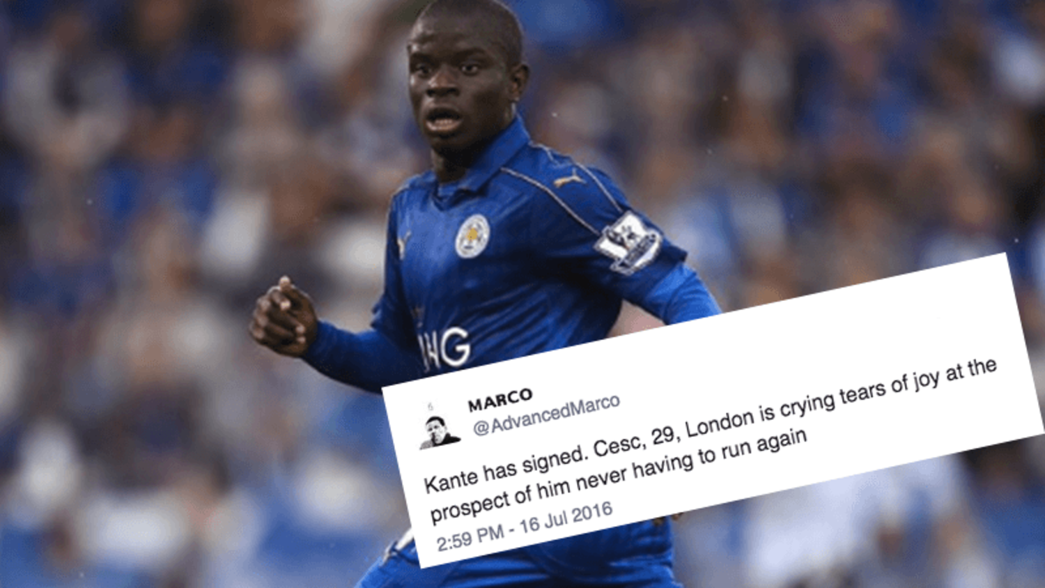 How the internet reacted to Chelsea's capture of N'Golo Kante