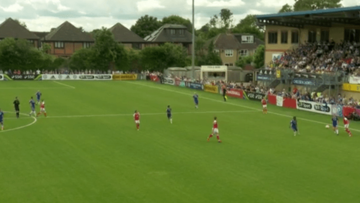 Arsenal's Alex Scott scores incredible 40 yard own goal in WSL against London rivals Chelsea