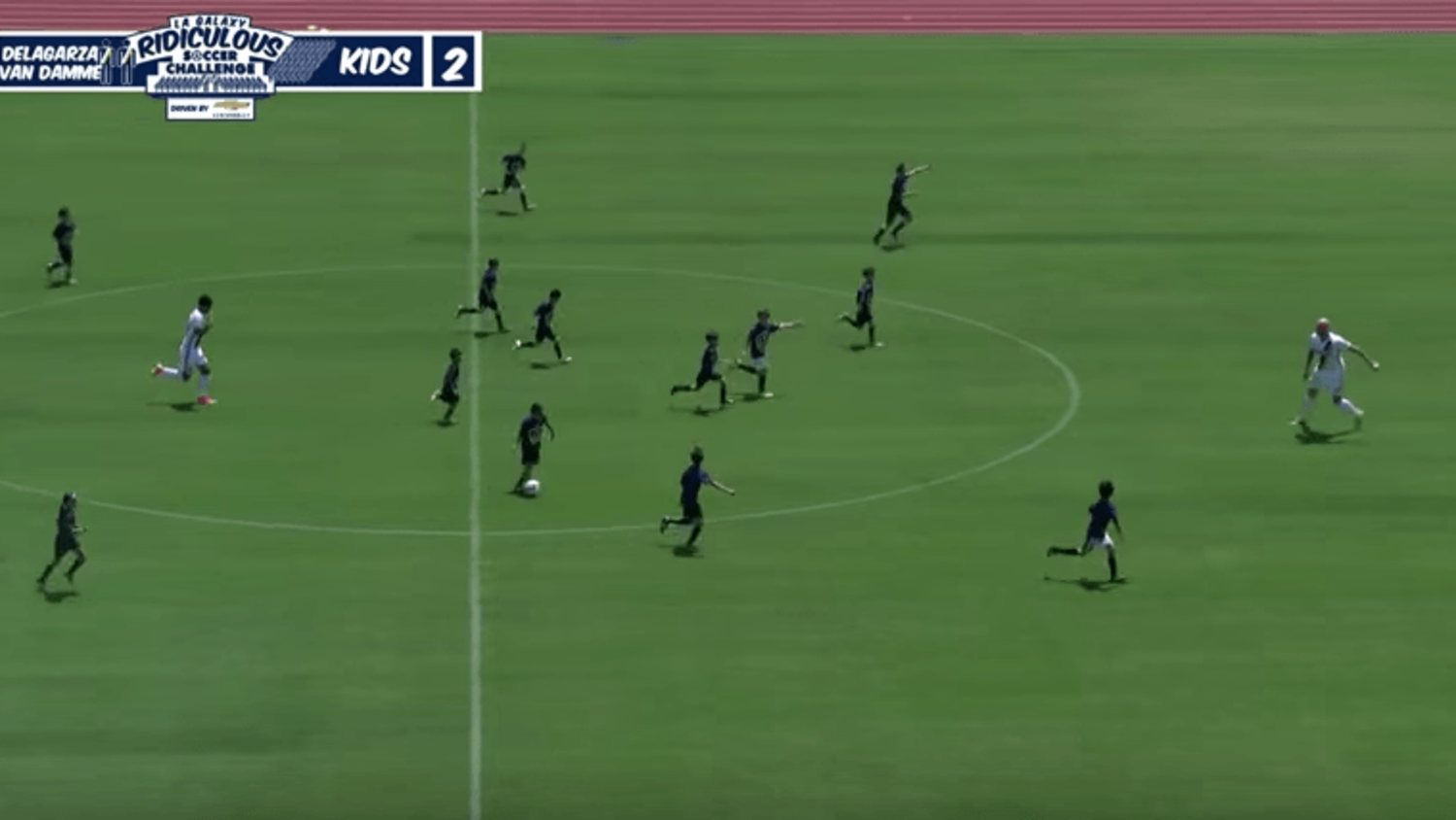 2 Professional Footballers vs 25 10 Year Olds