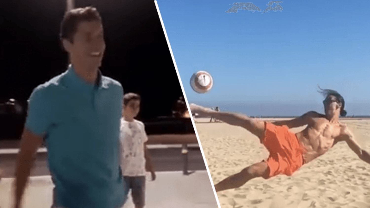 Footballers showing their skills on holiday ft. Zlatan & Lewandowski