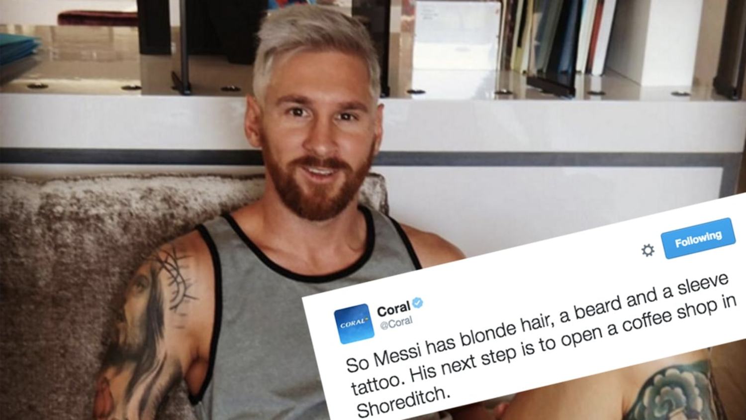 How The Internet Reacted To Messi’s Blonde Hair