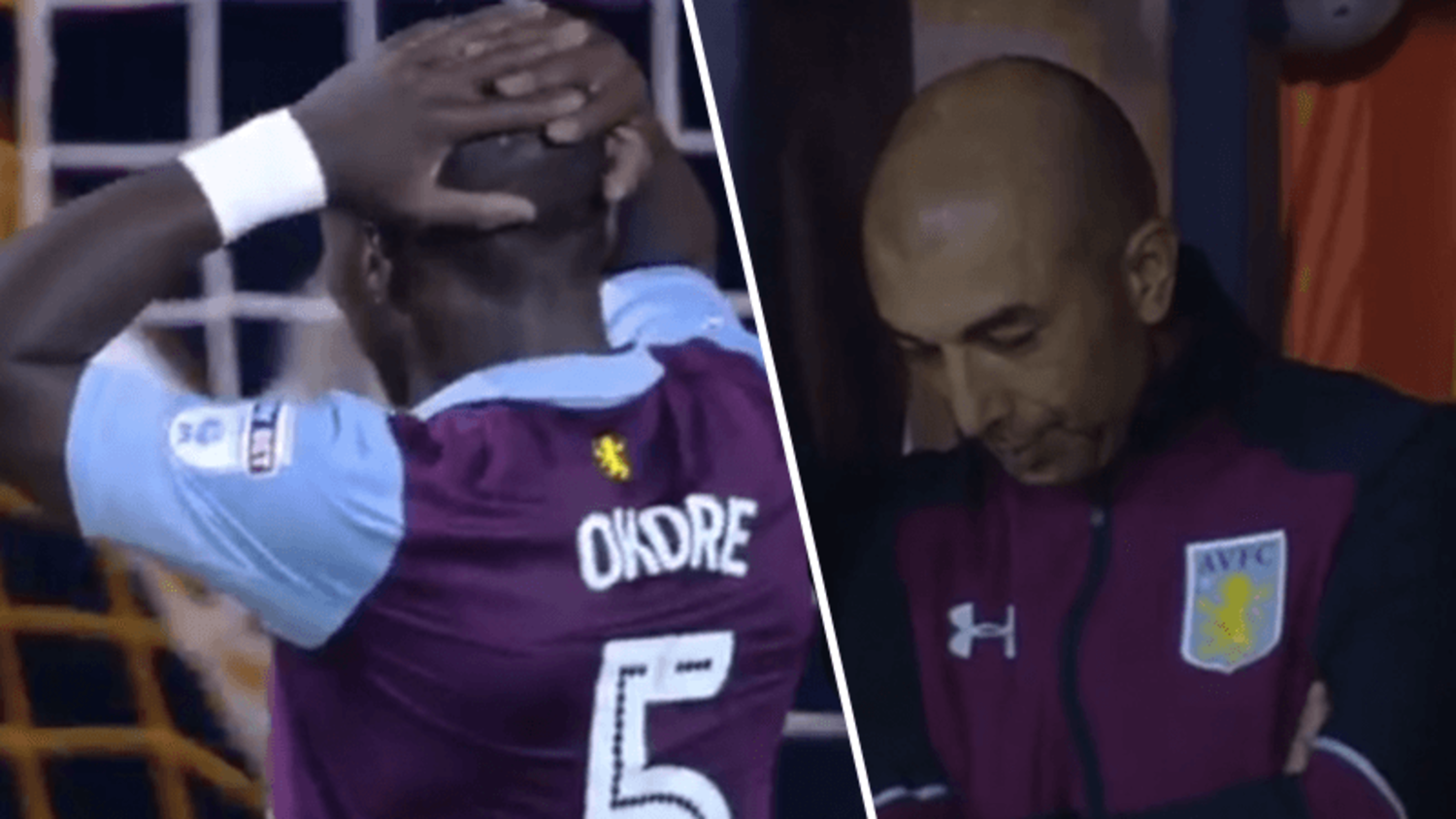 Jores Okore scores dreadful own goal during Aston Villa's 3-1 defeat against Luton Town