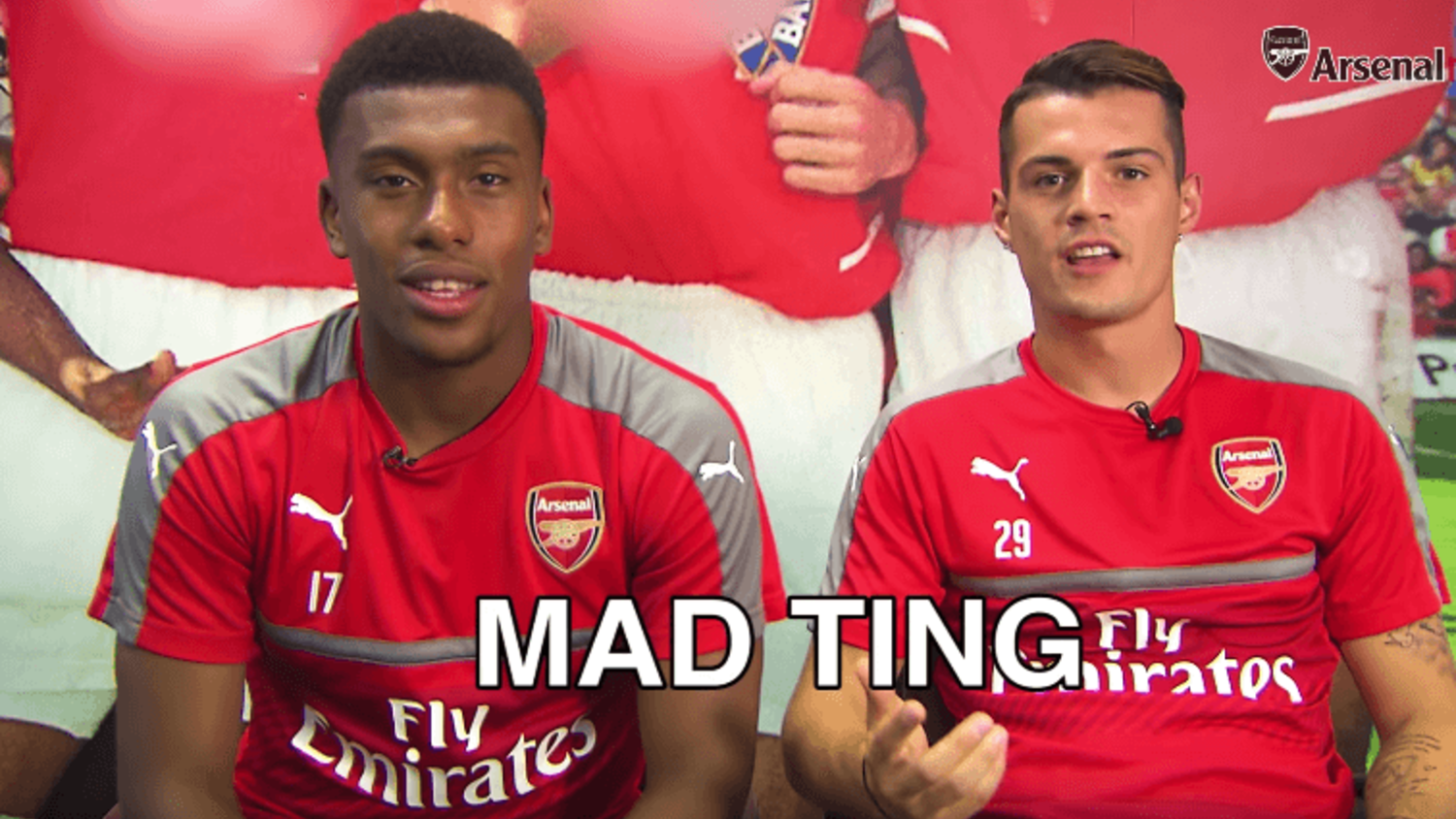Alex Iwobi, Granit Xhake & Rob Holding Learn London Street Slang