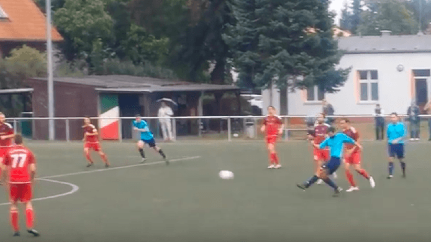 German 8th Division Player Hits Crossbar To Assist His Own Outrageous Volley