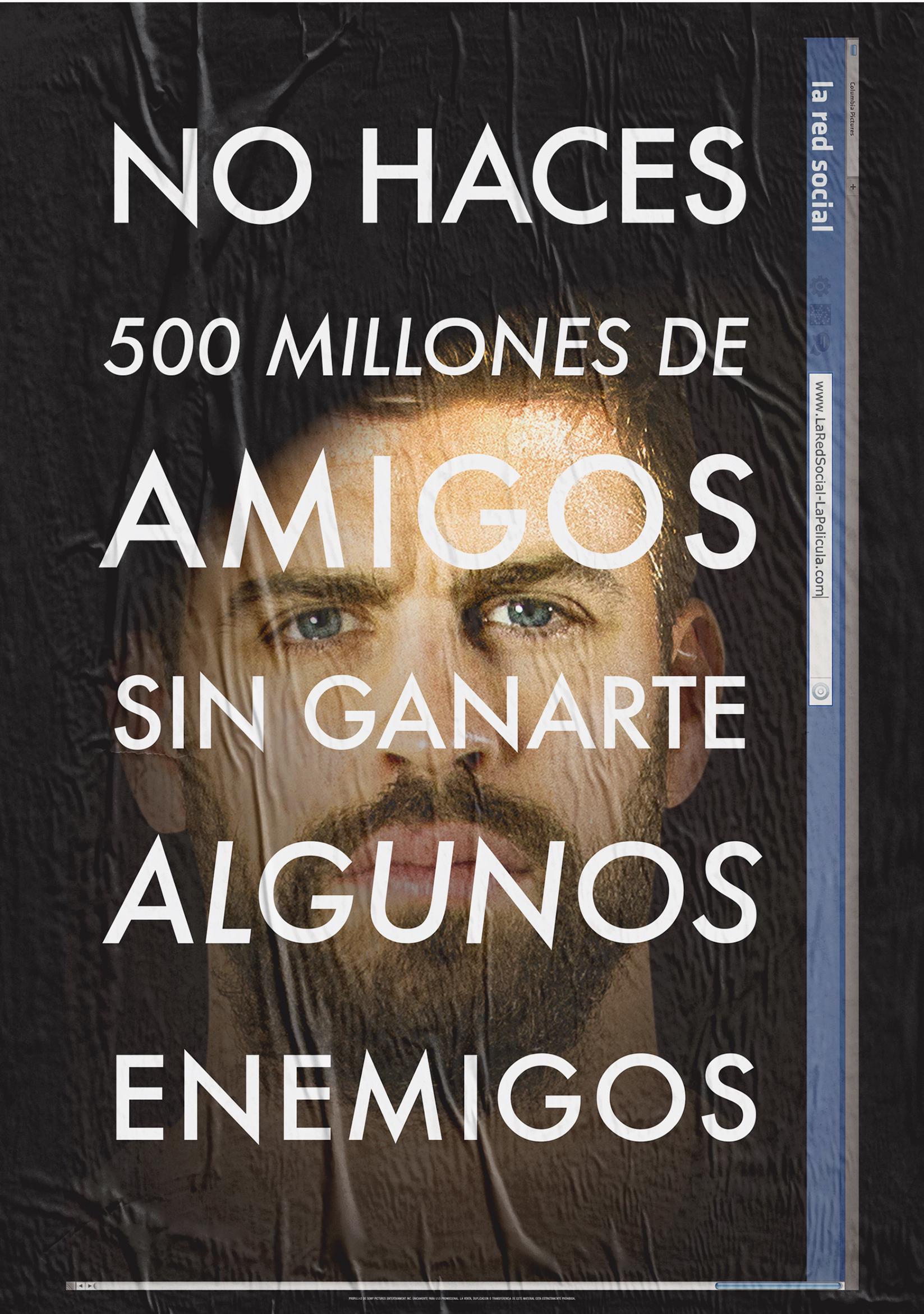 'The Social Network'. Starring Gerard Piqué. A reference to the centre-back strong statements on the social media.